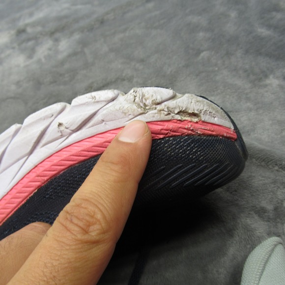 Hoka Running Shoes Women 10 Blue Clifton 7 Low Impact Lightweight Chunky Lace-Up - Picture 9 of 16